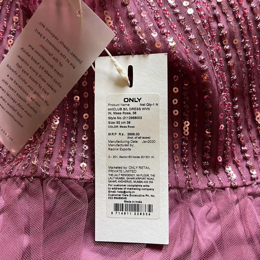 Only purple sequins peplum strappy top. - Picture 6 of 6